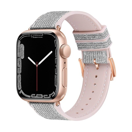 Apple Watch 42mm / Watch 44mm / Watch 45mm / Watch 49mm HOCO WA11 diamond okosóra szíj fehér