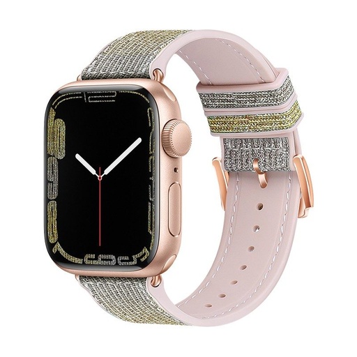 Apple Watch 42mm / Watch 44mm / Watch 45mm / Watch 49mm HOCO WA11 diamond okosóra szíj sárga