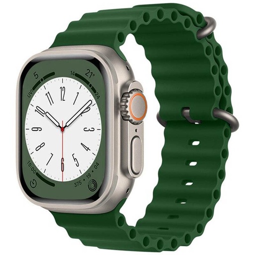 Apple Watch 42mm / Watch 44mm / Watch 45mm / Watch 49mm HOCO WA12 szilikon szíj zöld