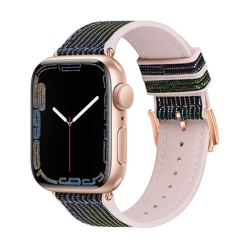 Apple Watch 42mm / Watch 44mm / Watch 45mm / Watch 49mm HOCO WA11 diamond okosóra szíj fekete