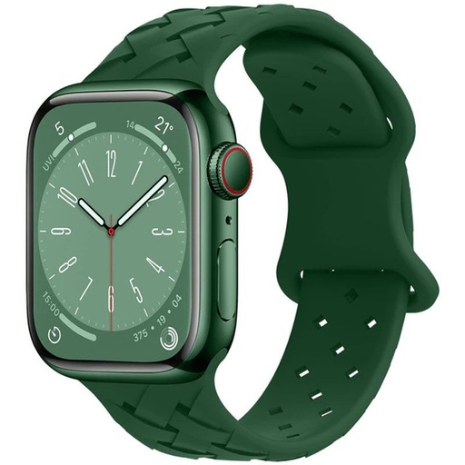 Apple Watch 38mm / Watch 40mm / Watch 41mm HOCO WA16 bamboo szíj fenyőzöld