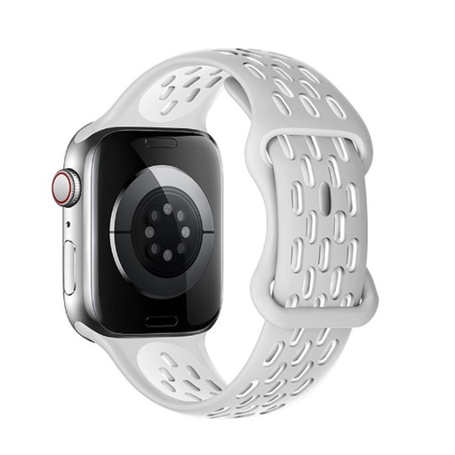Apple Watch 38mm / Watch 40mm / Watch 41mm HOCO WA19 buckle raindrop szíj fehér