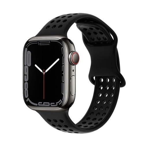 Apple Watch 42mm / Watch 44mm / Watch 45mm / Watch 49mm HOCO WA08 okosóra szíj fekete