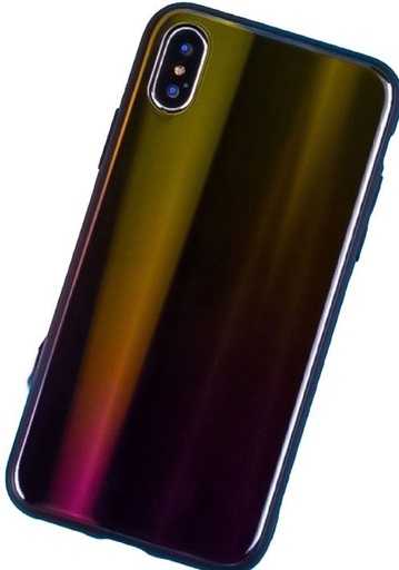 Huawei P20 ombre hátlap tok (Lila - Sárga)