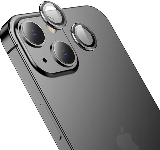 Apple iPhone 15 / iPhone 15 Plus Hoco eagle eye metal kamera üvegfólia fekete