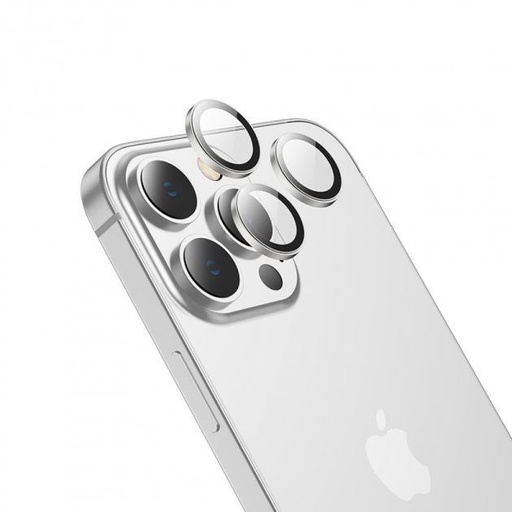 Apple iPhone 15 Pro / iPhone 15 Pro Max Hoco eagle eye metal kamera üvegfólia ezüst