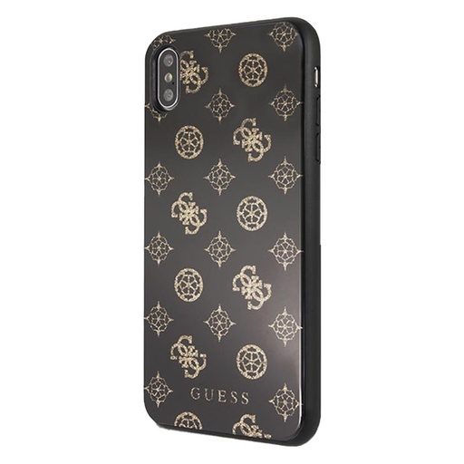 Apple iPhone XS Max Guess Peony G Double Layer Glitter tok (Fekete) - GUHCI65TGGPBK