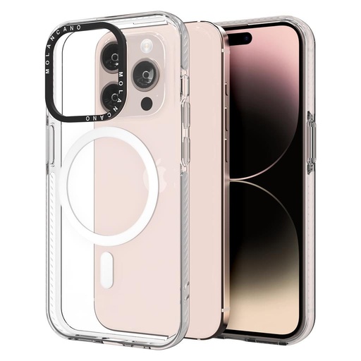 Apple iPhone 13 MOLAN CANO rainbow TPU MAGSAFE hátlap tok (Átlátszó)